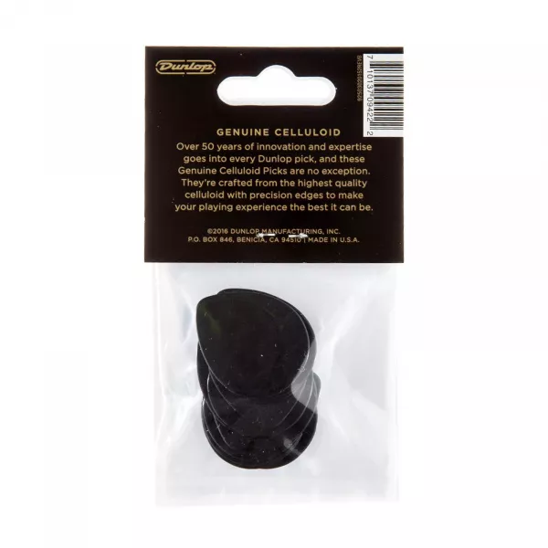 Black Teardrop Медиаторы, 12шт, капля, средние, Dunlop, 485P03MD  рис.2 