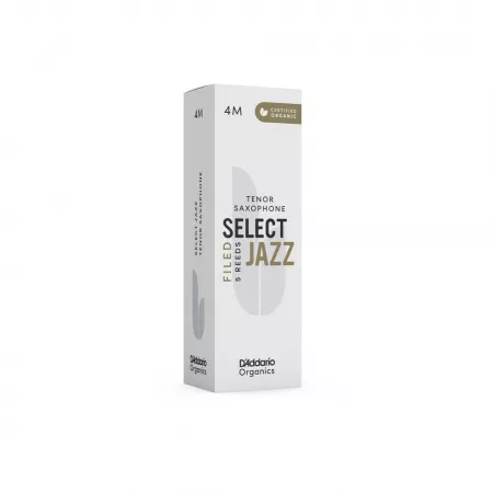 Organic Select Jazz Filed Трости для саксофона тенор, размер 4M, 5шт, D'Addario, ORSF05TSX4M