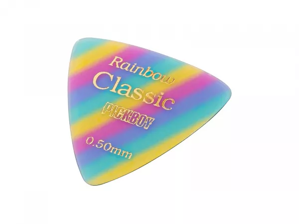 Celluloid Vintage Classic Rainbow Медиаторы 50шт, толщина 0.50мм, Pickboy, GP-17RA/05  рис.2 