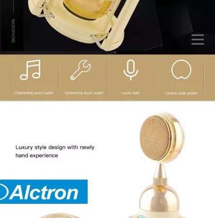 Микрофон студийный, конденсаторный, Alctron, CX5