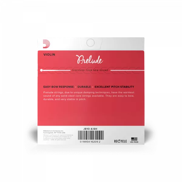 PRELUDE Комплект струн для скрипки D`Addario, J810-4/4H  рис.2 