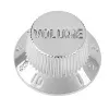 Ручка потенциометра Strat Style, Volume, метрическая, хром, Musiclily, MX0619
