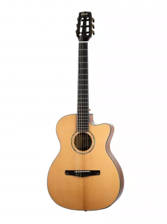 Классическая гитара со звукоснимателем, с вырезом, с чехлом, Cort, Gold-OC8-NYLON-WCASE-NAT