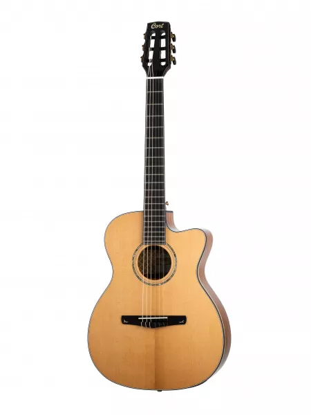 Классическая гитара со звукоснимателем, с вырезом, с чехлом, Cort, Gold-OC8-NYLON-WCASE-NAT  рис.2 