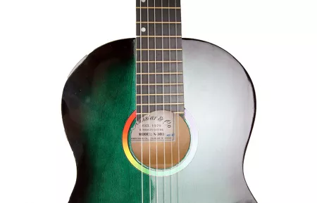 H-303-GR Классическая гитара, отделка глянцевая, цветная, Амистар