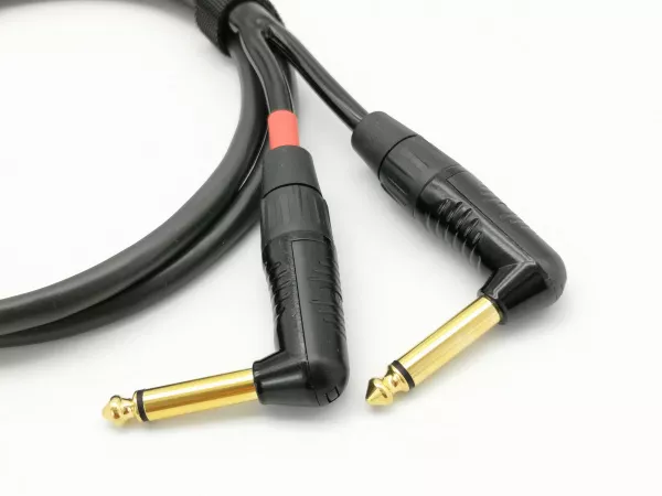 Кабель 3,5R-2Jack угловой, 1м, ZZcable, G57-3,5R-2JR-0100-0  рис.2 