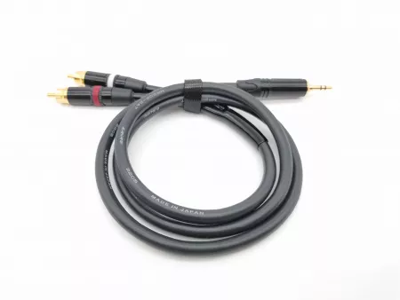 Кабель аудио 3.5мм-2хRCA, 1м, ZZcable, E51-3,5-2RCA-0100-0