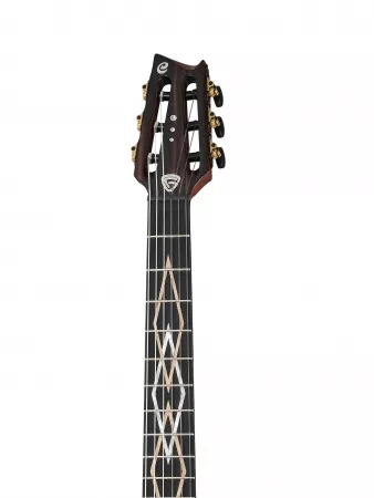 Frank Gambale Luxe Series Классическая гитара со звукоснимателем, с чехлом, Cort, LUXE-NYLON-WCASE-BR