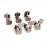MHKX-3+3-BKCR Колки для гитары, 3+3, черный хром, Cort
