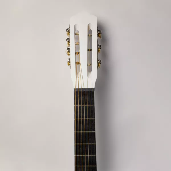 Акустическая гитара, 7-струнная, белая, АККОРД, ACD-40-A-54-WH  рис.2 