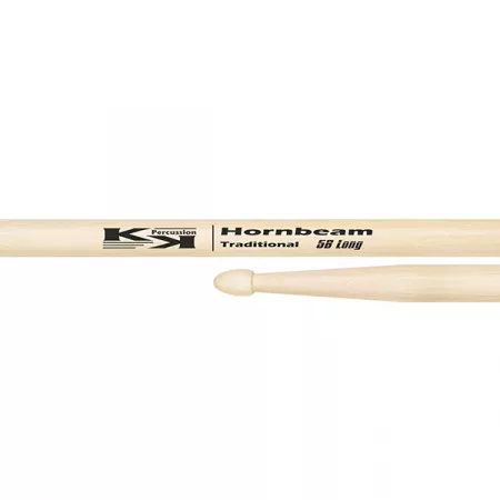 KKGN0C05BL Hornbeam 5B Long Барабанные палочки, граб, дер. наконечник, удлиненные, KK Percussion