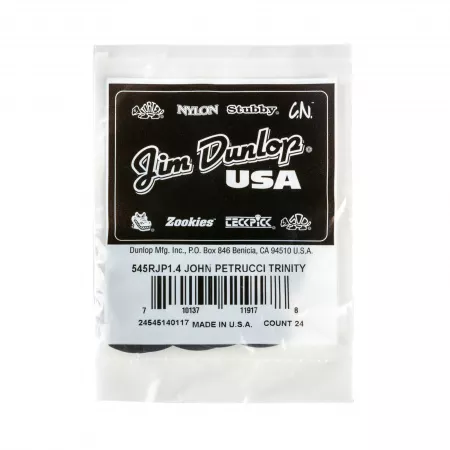 John Petrucci Trinity Медиаторы, 24шт, толщина 1,14мм, Dunlop, 545RJP1.4