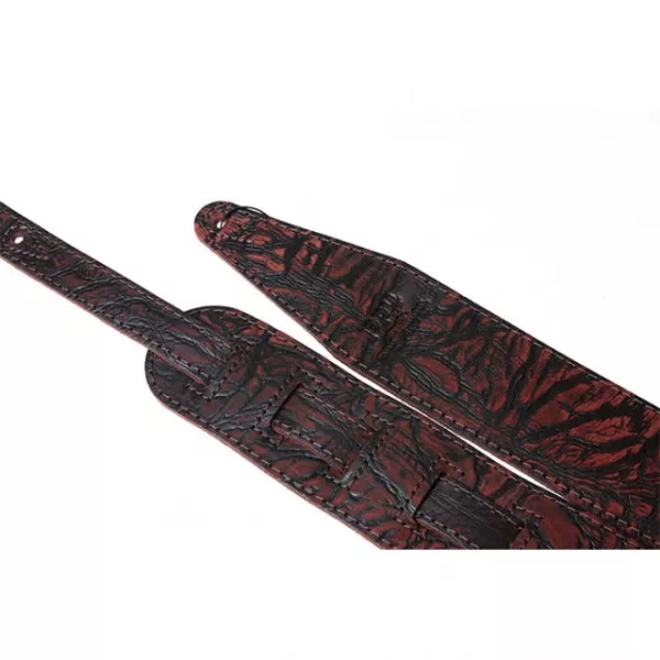 Leather Tigina Ремень для гитары, кожаный, корица, Fidel, FL8002LT  рис.2 