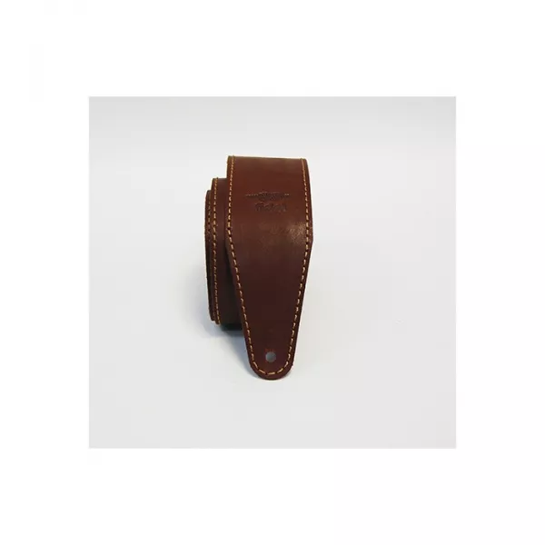 Leather 11 Ремень для гитары, кожаный, каштан, Fidel, FL66027L11  рис.2 