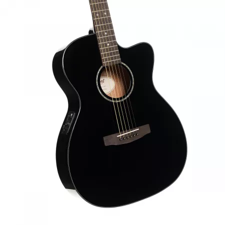 Luce Series Электро-акустическая гитара, черная, Cort, L60CE-BK