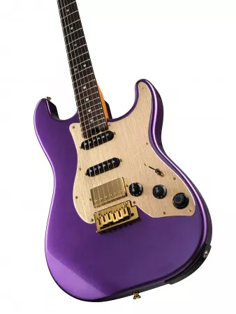 Электрогитара с встроенным процессором, фиолетовая, GTRS, S900-Standard-900-650-PPR