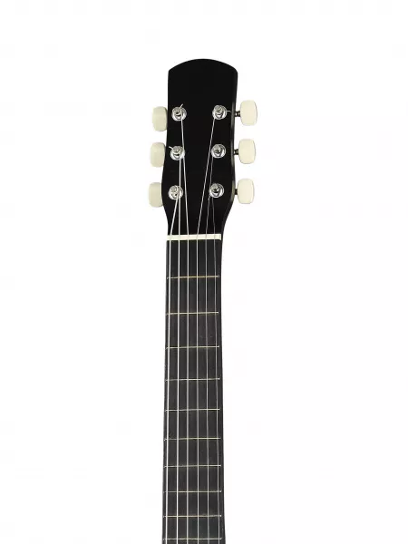 Акустическая гитара, с вырезом, черная, АККОРД, ACD-39A-513-BK  рис.2 