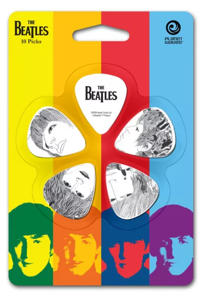 1CWH6-10B1 Beatles Revolver Медиаторы, 10шт, толстые, Planet Waves