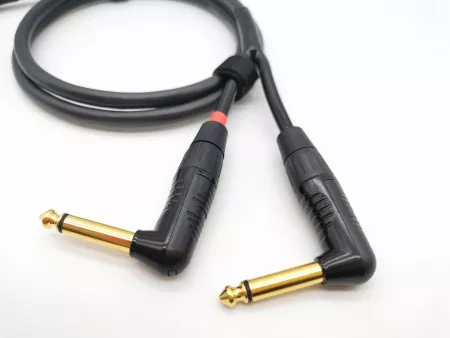 Кабель 3,5-2хJack, угловой, 1м, ZZcable, G53-3,5-2JR-0100-0