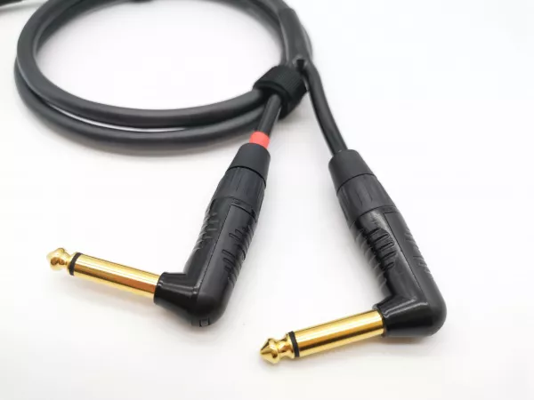 Кабель 3,5-2хJack, угловой, 1м, ZZcable, G53-3,5-2JR-0100-0  рис.2 