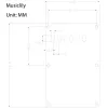 Задняя крышка для Squier, 4 слоя, цвет белый перламутр, Musiclily, M553