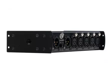 splitDMX X52C Сплиттер DMX512, 2xDMX-входа, 5xDMX-выходов, Siberian Lighting, SL-SDX52C