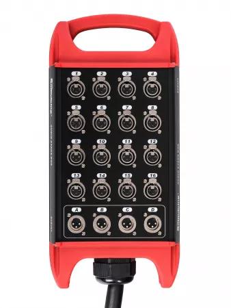 Сценическая коммутационная коробка 16хXLR входов + 4хXLR выхода, 20м, Soundking, BCB403-20m