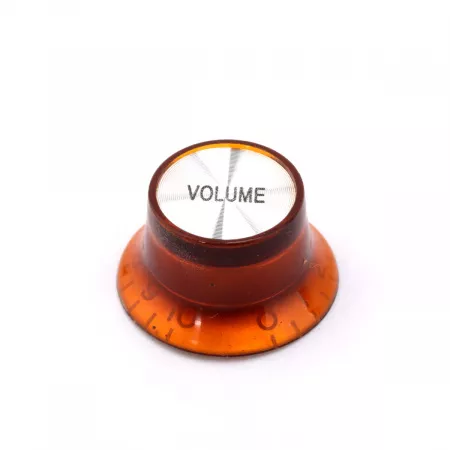 Комплект ручек потенциометров 2+2, Gibson Style, янтарь, Musiclily, MX1059-2MX1060-2