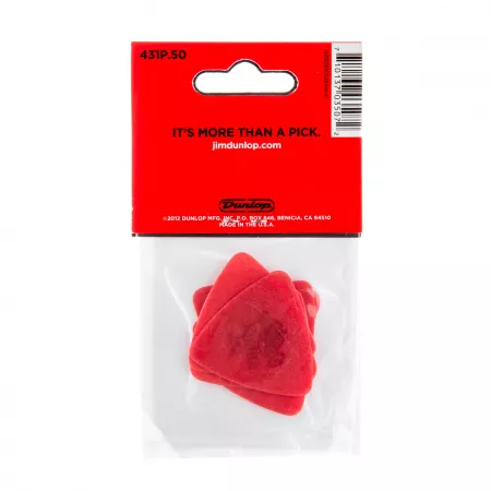 Tortex Triangle Медиаторы 6шт, толщина 0,50мм, треугольные, Dunlop, 431P.50