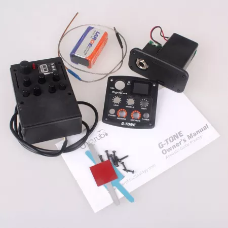 GT-6 Гитарный эквалайзер цифровой 3-х полосный с тюнером и эффектами, Cherub