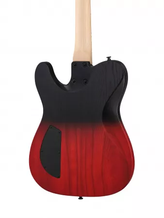 Электрогитара, красная/черная, Inspector, TT-3-red-black
