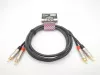 Кабель аудио 2хRCA-2хRCA, 2м, ZZcable, E27-2RCA-2RCA-0200-0