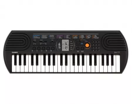 Синтезатор 44 клавиши, черный/серый, Casio, SA-77