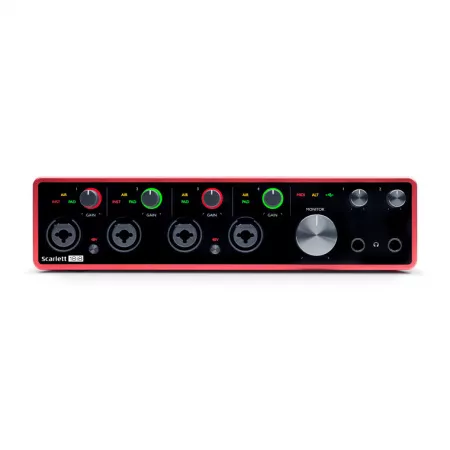 Звуковая карта USB, 24 бит/192 кГц, 18 входов-8 выходов, Focusrite, Scarlett-18i8-3rd-gen