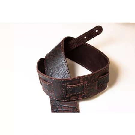 Leather Tigina Ремень для гитары, кожаный, корица, Fidel, FL8002LT
