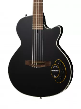 Sunset Series Электрогитара, нейлоновые струны, черная, Cort, Sunset-Nylectric-BK