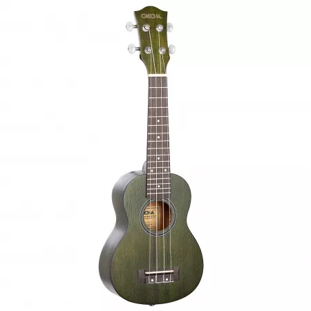Mahogany Series Укулеле сопрано, с чехлом, зеленый, Cascha, HH-2265