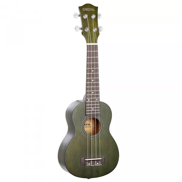 Mahogany Series Укулеле сопрано, с чехлом, зеленый, Cascha, HH-2265  рис.2 
