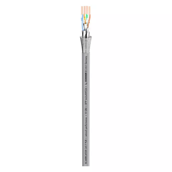 SC-Mercator CAT.7 Patch FRNC GRY Кабель сетевой витая пара, 100м, Sommer Cable, 580-0306F  рис.2 