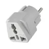 Сетевой переходник универсальный, белый, GoPower, 00-00025058