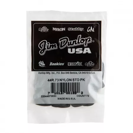 Nylon Standard Медиаторы 72шт, толщина 0,73мм, Dunlop, 44R.73