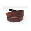 Leather 21 Ремень для гитары, кожаный, огонь, Fidel, FL60022L21L