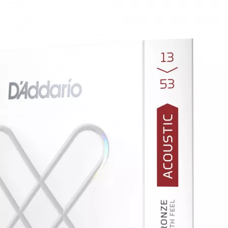 XS Комплект струн для акустической гитары, фосфорная бронза, 13-53, D'Addario, XSAPB1353