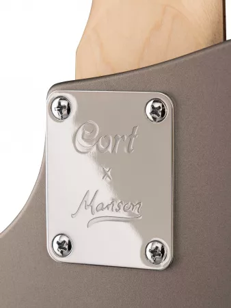 Manson Series Электрогитара, серебристая, Cort, MBM-1-SS