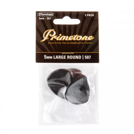 Primetone Медиаторы, 3шт, 5мм, большой круглый кончик, Dunlop, 477P507