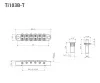 Бридж (струнодержатель), черный, Gotoh, Ti103B-T-B