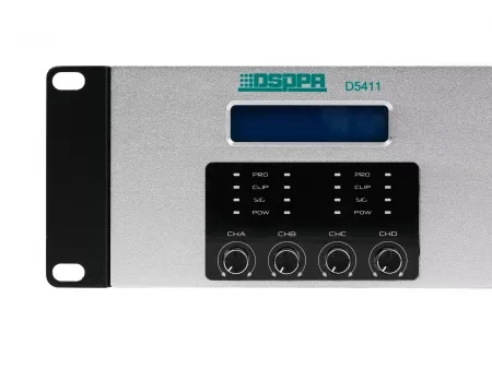 Усилитель мощности, 4х600Вт, DSPPA, D5411