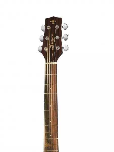 Акустическая гитара, с вырезом, черная, Magna, MD-03  рис.2 