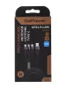 Кабель GP21-3-1.2M USB (m)-Type-C/Lightning/microUSB (m) 1.2м черный, GoPower, 00-00028388