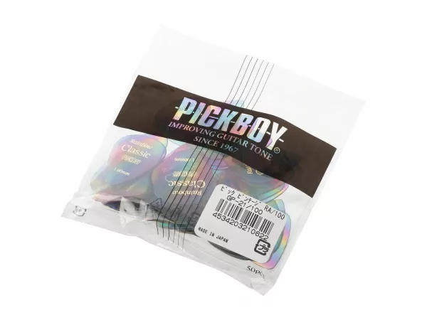 Celluloid Vintage Classic Rainbow Медиаторы 50шт, толщина 1.0мм, Pickboy, GP-21/100  рис.2 